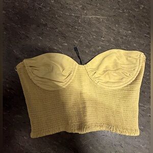 Zara strapless crop top